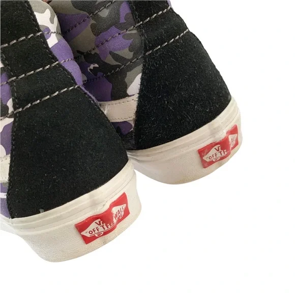 Vans SK8-HI REISSUE POP CAMO Purple High Top Sneaker 8 Women’s - Picture 10 of 16